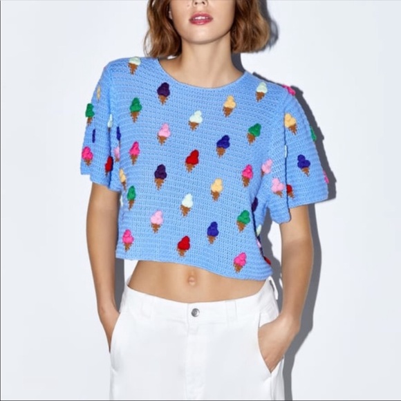 Zara | Sweaters | Zara Ice Cream Cone 